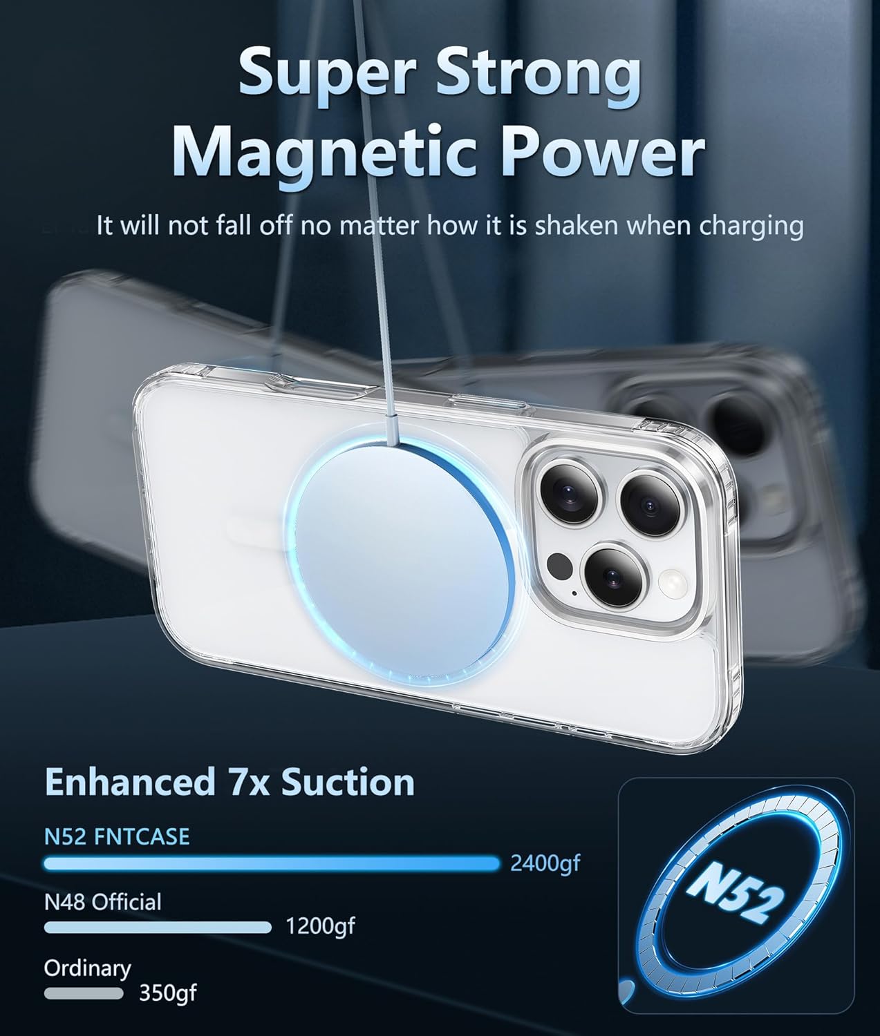 for Iphone 16 Pro-Max Case: Support Camera Control Capture Magnetic Military Grade Drop Protection anti Yellowing Cell Phone Cover - Rugged Shockproof Transparent Cases(Clear - Camera Control)